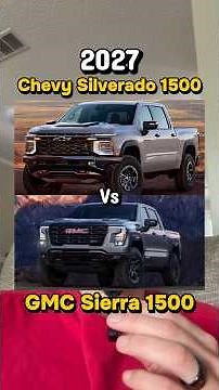 2027 Chevy Silverado 1500 Vs 2027 GMC Sierra 1500 #gmc #chevy