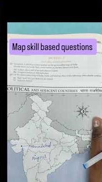 Map skill based questions for class 10th sst improve your map skill with me #students #boardexam2026