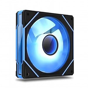 120mm Infinity Mirror ARGB Computer Fan, Black PWM high Performance Cooling pc case Fan with Customizable Light Effect by SYNC Software, Ultra-Quiet with Anti-Vibration Pads