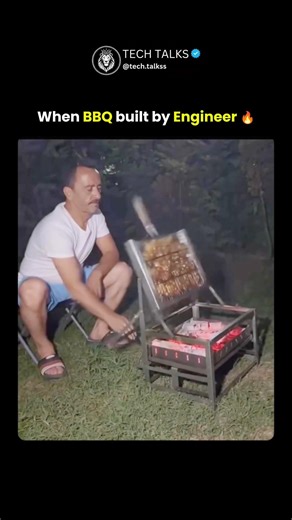 Engineer-Level BBQ Hack 😂🔥 | Way Too Smart for Food 🍖