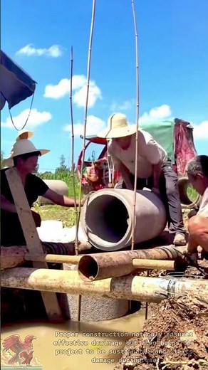 How to install round sewers quickly and accurately || Construction techniques