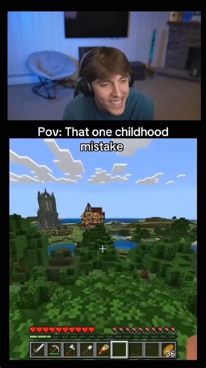 POV: I Made One Childhood Mistake… My Minecraft House Burned Down 😭🔥