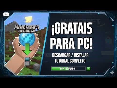 ¡Minecraft Bedrock ultima version (actualizable) para PC de bajos recursos SIN PROGRAMAS!😲🤑