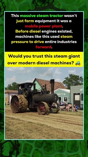 This Steam Tractor Was a Mobile Power Plant Before Diesel 🔥 #shorts