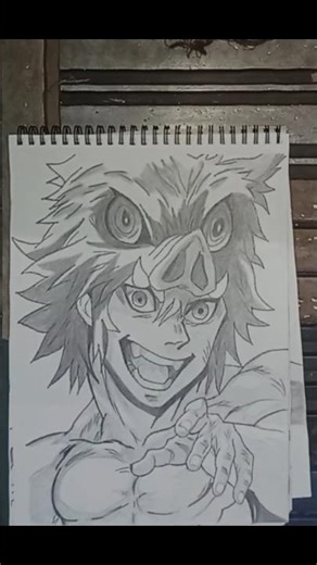 inosuke ka sketch 🤨 #demons layer anime😍#my favourite character 🙇🏻🙇🏻