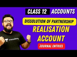 🔥 Dissolution of Partnership firm class 12 Realisation account Gaurav Jain