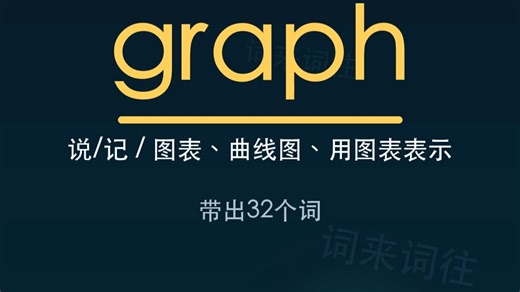 032. graph = 写/记录 | 3分钟记32个单词