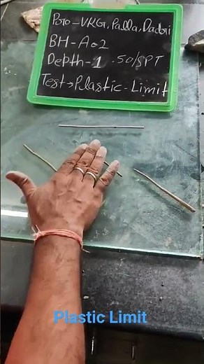 Plastic Limit Test | Soil Mechanics | Civil Engineering #civilengineer #lab