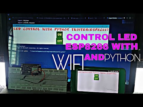 Controlling NodeMcu(esp8266) Through WIFI with Python | nodemcu wiyh python | Controlling a led