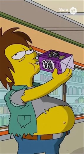 Nelson Muntz’s Expired Juice Chaos 😂🥤 | sora 2 | #shorts #ai #sora #simpsons #aivideo