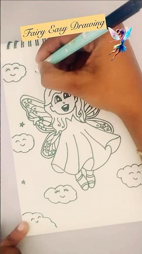 Easy & Beautiful Fairy Drawing | Fairy🧚Step-by-Step Art Tutorial for Beginners #fairy #drawing #art