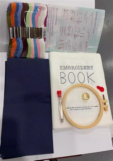 DIY Embroidery Stitch Book Kit for Beginner, Needlework Practice Sampler, Hand Sewing Learning Book, Embroidery Pattern Guide, Crafting Tool - Etsy