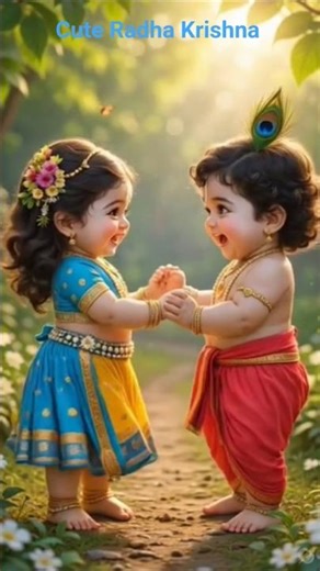 Cute Radha Krishna 🌹🤗#shorts #animation #tranding #viralvideo #shortviral#hindisong #comedy