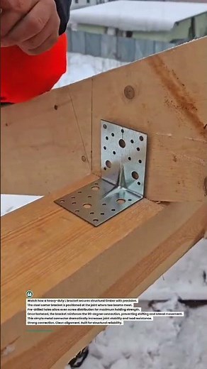 Heavy Duty L Bracket Installation Method #Carpentry #Woodworking #Construction