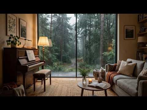 Autumn Rain Nights 🍂 | Gentle Solo Piano for Relaxation & Study