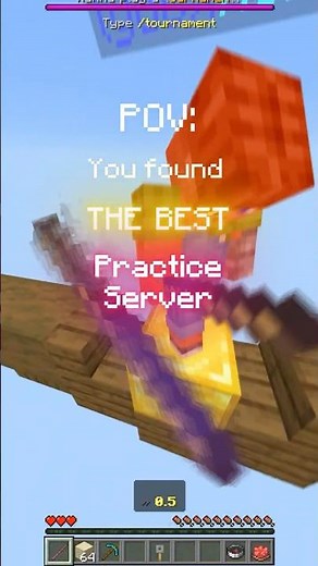 THE BEST Minecraft Bedrock Practice Server | #bridging # mcpe #server #thebest