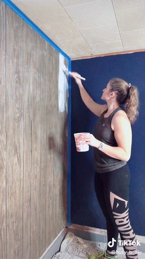 How to Whitewash Wood Paneling: Cheap DIY Before & After