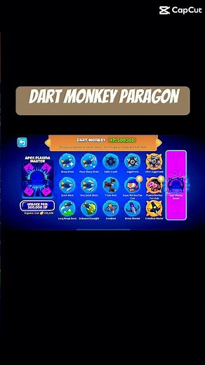 Dart Monkey just went PARAGON mode! #shorts #short #viralvideo #edit