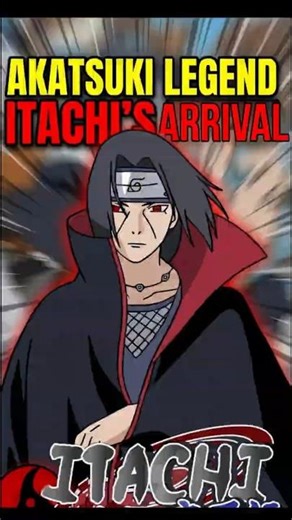 ITACHI'S ARRIVAL.🔥 #itachiuchiha #narutoshippuden #narutoedit #akatsuki
