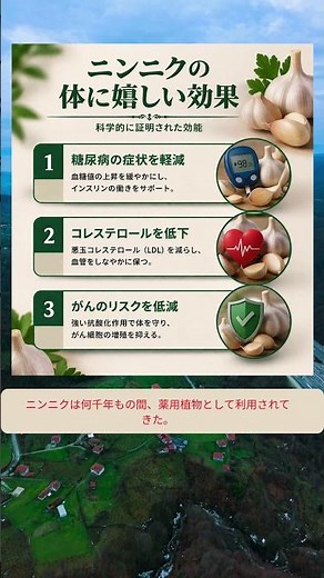 ニンニクの身体への効果、実証済みの有効性