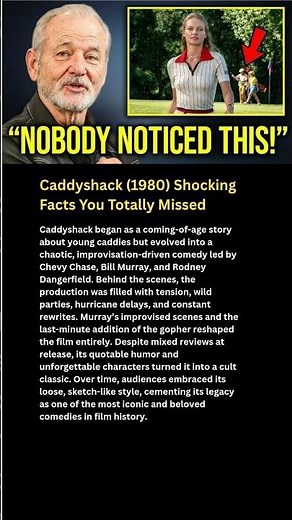 Caddyshack (1980) Shocking Facts You Totally Missed #shorts