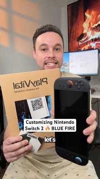 Nintendo Switch 2 Customization - BLUE FIRE SKIN