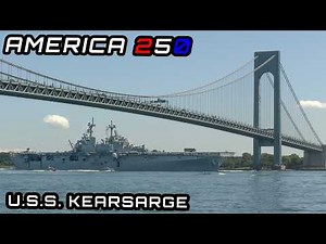 Big warship leaves New York after Independence Day; USS Kearsarge amphibious assault carrier