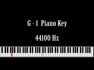 G - 1 Piano Key Note Sound Effect Free High Quality Sound FX