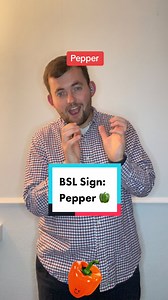 11K views · 365 reactions | Today’s new Sign in British Sign Language Today’s sign is #Pepper ! Join me everyday for new signs in British Sign Language! #deaf #bsl #signlanguage #bellpepper #peppers #bellpeppers #𣏕 Note: I’m from the South UK so some signs are regional! | The Deaf Chef | Facebook