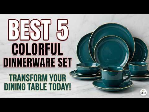 Best 5 Colorful Dinnerware Set | Ultimate Buying Guide & Review