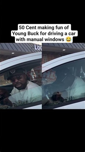 50 Cent making fun of Young Buck for driving a car with manual windows 😂