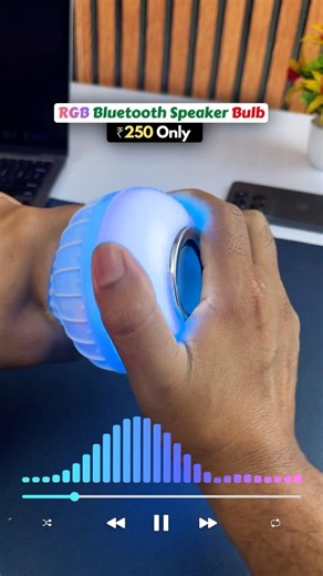 Remote-Controlled RGB Bluetooth Speaker Bulb Under ₹250? Worth It or Not? 💡 #shorts