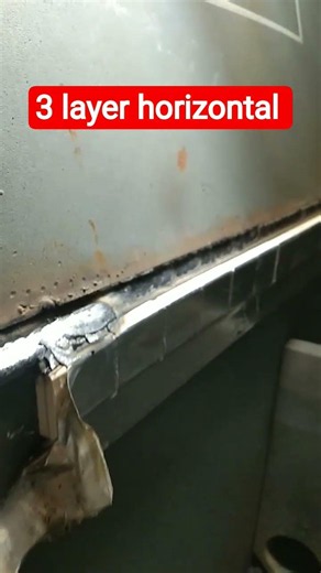 Horizontal welding fcaw process