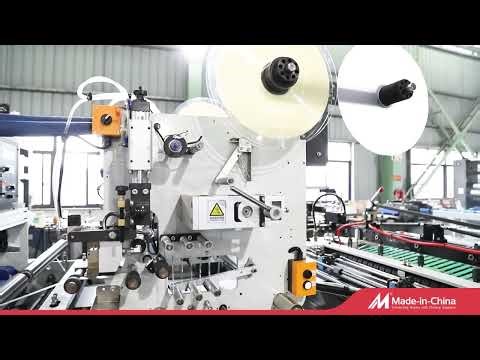 2 lane courier plastic bag making machine with Automatic collection and bundling device
