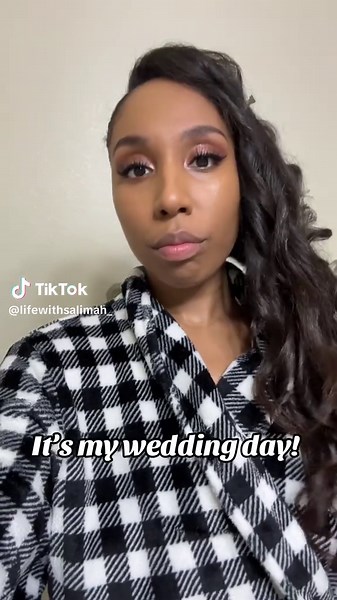 You’re girl is married! Go watch my full WEDDING DAY vlog on my YouTube channel! Link in bio! ✨🤍 #weddingday #bride