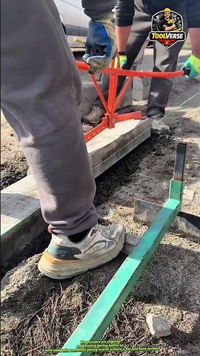 Paving Block Installation Using a Manual Leveling Tool #constructionwork #constructiontools