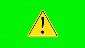 Warning Triangle Sign Danger Sign Green Stock Footage Video (100% Royalty-free) 3537082053 | Shutterstock