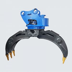 [Hot Item] Mini Excavator Hydraulic Rotating Grapple Wood Grapple