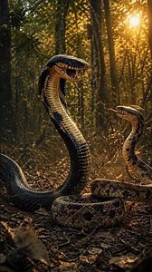 Black Cobra vs Russell Viper 🐍🔥 Epic Snake Battle in Jungle | Cinematic 4K