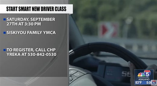 'Start Smart Class' for new drivers in Yreka on Saturday Sept. 27 - KOBI-TV NBC5 / KOTI-TV NBC2