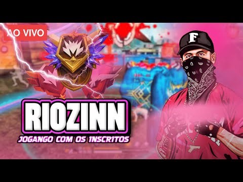 👑RIOZINN YT ON👑JOGANDO COM INSCRITOS🔥FREE FIRE AO VIVO🔥#10k