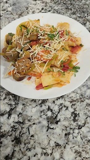 Sausage And Peppers Pasta #cooking #recipe #food