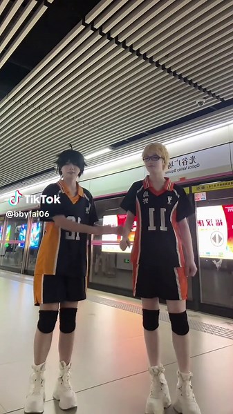 Amazing Haikyuu Cosplay by Yamaguchi and Tsukishima | Douyin