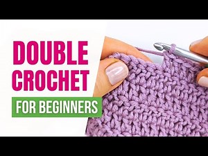 How to Crochet Doube Crochet Stitch | Beginner Tutorial | 4K Close-Up & Slow Motion 🧶✨