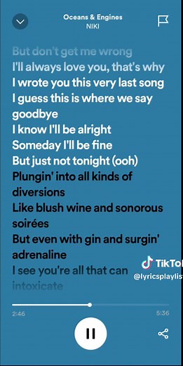 Replying to @lia_anna3 Oceans & Engines // NIKI 🎶 #spotifylyrics #fullsong #fulllyrics #oceansandengines #Niki #Lyrics_Playlists #fyp
