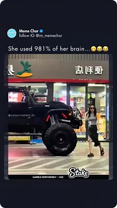Beauty with brain…😬 . . . . . Follow us @im_memechor for more funny memes like this! NOTE: If you see your work or someone else’s work published in our page without giving credit, let us know about that and we will give proper credit. ♥️ We gather our posts and videos from many other sources, so sometimes it’s hard to trace the original creators. ( Video Credit 🎥: ( @ ) DM for credit or removal (No copyright intended.) All rights and credit reserved to the respective owners. #meme #memes #funn