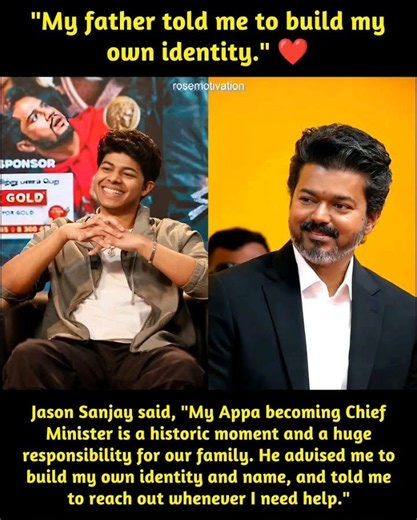 My father told me to build my own identity."SPONSORGet some moneyGOLDBY GOLD4508 300-Jason Sanjay s