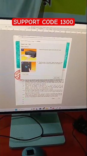 Canon G2010 G3010 Printer Support Code 1300 | Paper jam Problem #shorts #paperjam #shorts