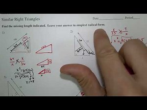 Similar Right Triangles Kuta Software Infinite Geometry