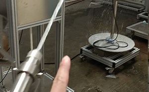 IPX56强喷水 高压喷水试验机 IP5喷水视频 现场实验视频